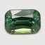 6.4x4.3mm  Green  Cushion   Tourmaline
