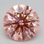 2.00 Ct. Fancy Vivid Pink Round Lab Grown Diamond