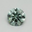 0.52 Ct. Fancy Vivid Green Round Lab Grown Diamond