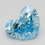 2.01 Ct. Fancy Intense Blue Heart Lab Grown Diamond