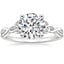 18K White Gold Celtic Love Knot Ring, smalltop view