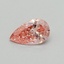 0.32 Ct. Fancy Vivid Pink Pear Lab Grown Diamond