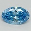 1.94 Ct. Fancy Vivid Blue Oval Lab Grown Diamond