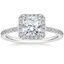 18K White Gold Ballad Halo Three-Quarter Coverage Diamond Ring (1/3 ct. tw.), smalltop view
