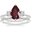 Platinum Serena Diamond Ring with Whisper Diamond Ring (1/10 ct. tw.)