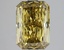 3.06 Ct. Fancy Vivid Grayish Yellow Radiant Lab Grown Diamond