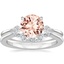 PT Morganite Cometa Diamond Bridal Set, smalltop view