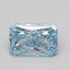 3.09 Ct. Fancy Vivid Blue Radiant Lab Grown Diamond