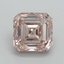 6.37 Ct. Fancy Intense Pink Asscher Lab Grown Diamond