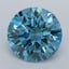 3.05 Ct. Fancy Vivid  Blue Round Lab Grown Diamond