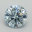3.11 Ct. Fancy Intense Blue Round Lab Grown Diamond
