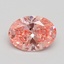 1.50 Ct. Fancy Vivid Pink Oval Lab Grown Diamond