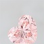 4.05 Ct. Fancy Vivid  Pink Heart Lab Grown Diamond