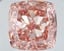 57.00 Ct. Fancy Intense Pink Cushion Lab Grown Diamond