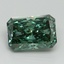 2.64 Ct. Fancy Vivid Pacific Green Radiant Lab Grown Diamond