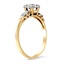 The Fieldbrook Ring, smalltop view on a hand