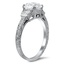 The Karmela Ring, smalltop view on a hand