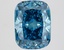 3.86 Ct. Fancy Vivid Blue Cushion Lab Grown Diamond