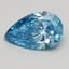 1.00 Ct. Fancy Vivid Blue Pear Lab Grown Diamond