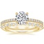 18K Yellow Gold Viviana Diamond Ring (1/4 ct. tw.) with Milan Diamond Ring