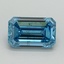 2.01 Ct. Fancy Vivid Malibu Blue Emerald Lab Grown Diamond