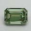 5.02 Ct. Fancy Vivid Pacific Green Emerald Lab Grown Diamond