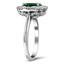 The Embry Ring, smalltop view on a hand