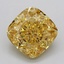 2.77 Ct. Fancy Yellow Cushion Lab Grown Diamond