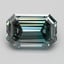 0.94 Ct. Fancy Deep Green Emerald Lab Grown Diamond