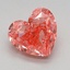 1.62 Ct. Fancy Vivid Pink Heart Lab Grown Diamond