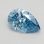 1.08 Ct. Fancy Vivid Blue Pear Lab Grown Diamond