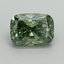 1.50 Ct. Fancy Vivid Green Cushion Lab Grown Diamond