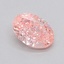 0.32 Ct. Fancy Intense  Pink Oval Lab Grown Diamond