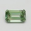 1.01 Ct. Fancy Vivid Green Emerald Lab Grown Diamond