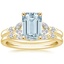 18KY Aquamarine Verbena Diamond Bridal Set (1/4 ct. tw.), smalltop view