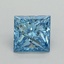 1.54 Ct. Fancy Vivid Blue Princess Lab Grown Diamond