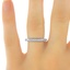 The Sondra Ring, smalltop view on a hand