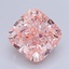 3.83 Ct. Fancy Intense  Pink Cushion Lab Grown Diamond