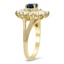The Amelia Ring, smalltop view on a hand