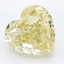 11.08 Ct. Fancy Intense Yellow Heart Lab Grown Diamond
