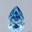 1.09 Ct. Fancy Vivid  Blue Pear Lab Grown Diamond