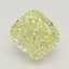 0.81 Ct. Fancy Yellow Cushion Diamond
