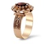 The Hettie Ring, smalltop view on a hand