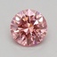 0.41 Ct. Fancy Vivid Pink Round Lab Grown Diamond