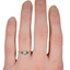 The Aysel Ring, smallzoomed in top view on a hand
