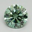 3.23 Ct. Fancy Vivid Pacific Green Round Lab Grown Diamond