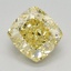 1.58 Ct. Fancy Intense Yellow Cushion Lab Grown Diamond