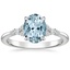 18K White Gold Nadia Diamond Ring, smalltop view