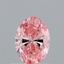 0.56 Ct. Fancy Vivid Pink Oval Lab Grown Diamond