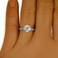 The Kuma Ring, smalltop view on a hand